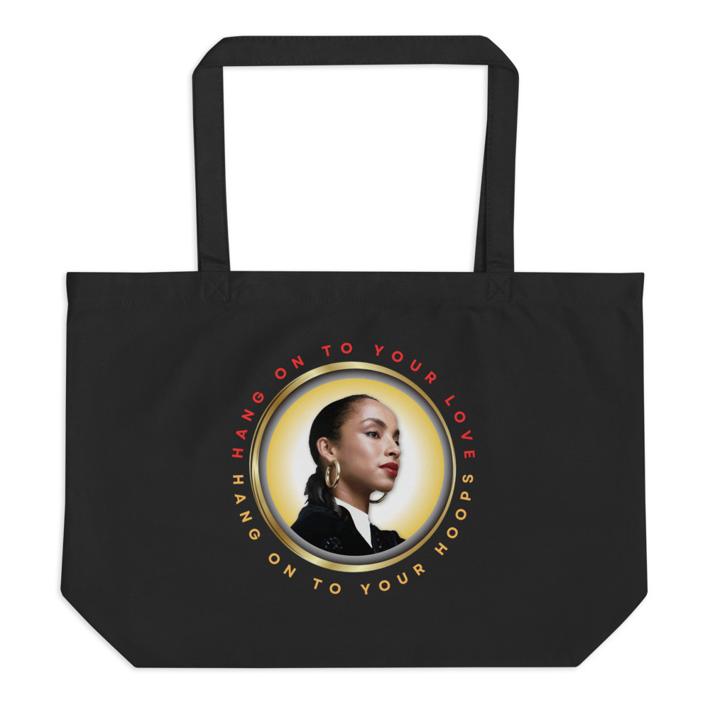 Hang On to Your Love Large organic tote bag